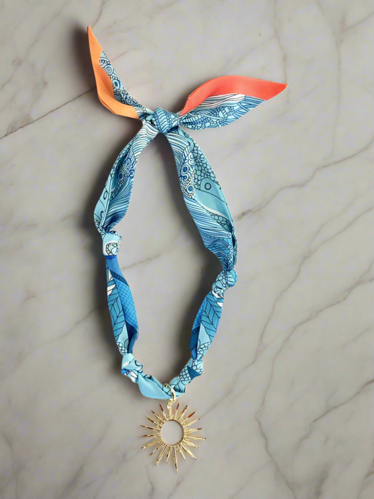Bora Scarf Charm Necklace