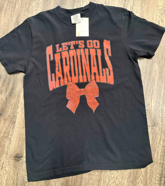 Let's go Cardinals Bow Tee