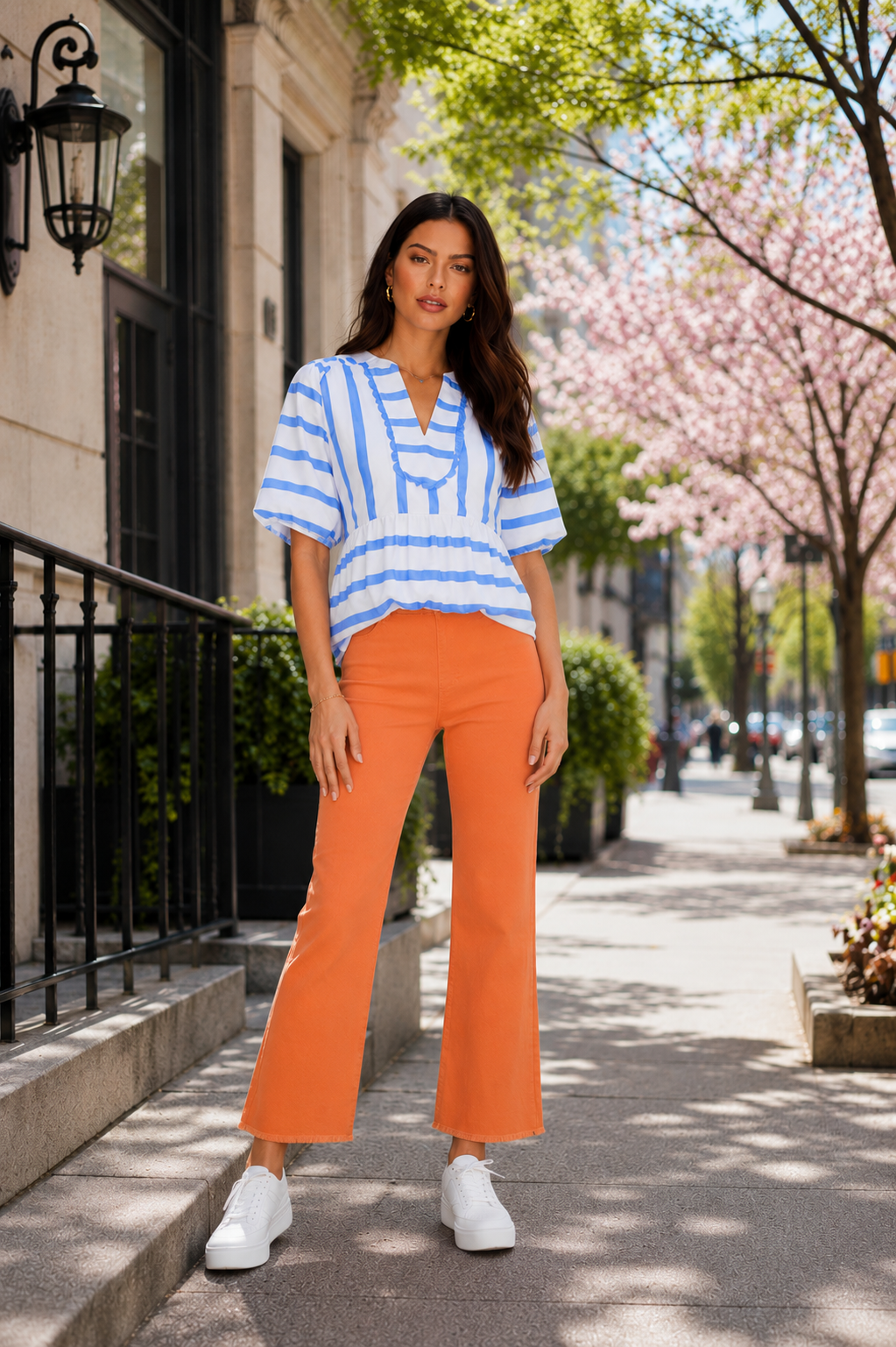 La Miel High Waisted Flare Pants for Women