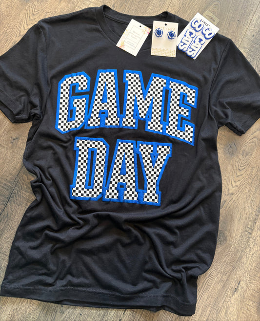Blue Game Day Puff Tee