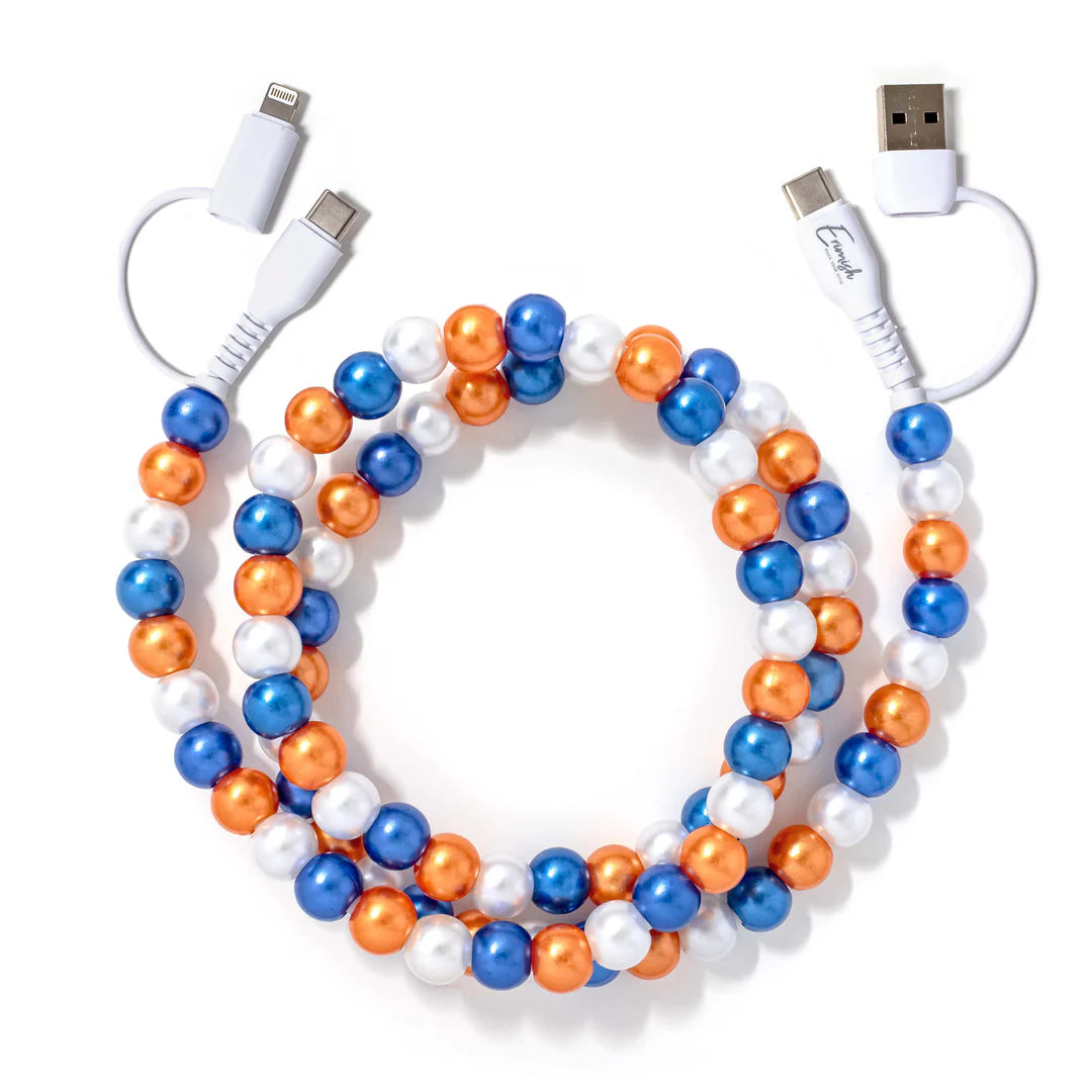 Erimish 6 ft Beaded Phone Chargers Multi Use