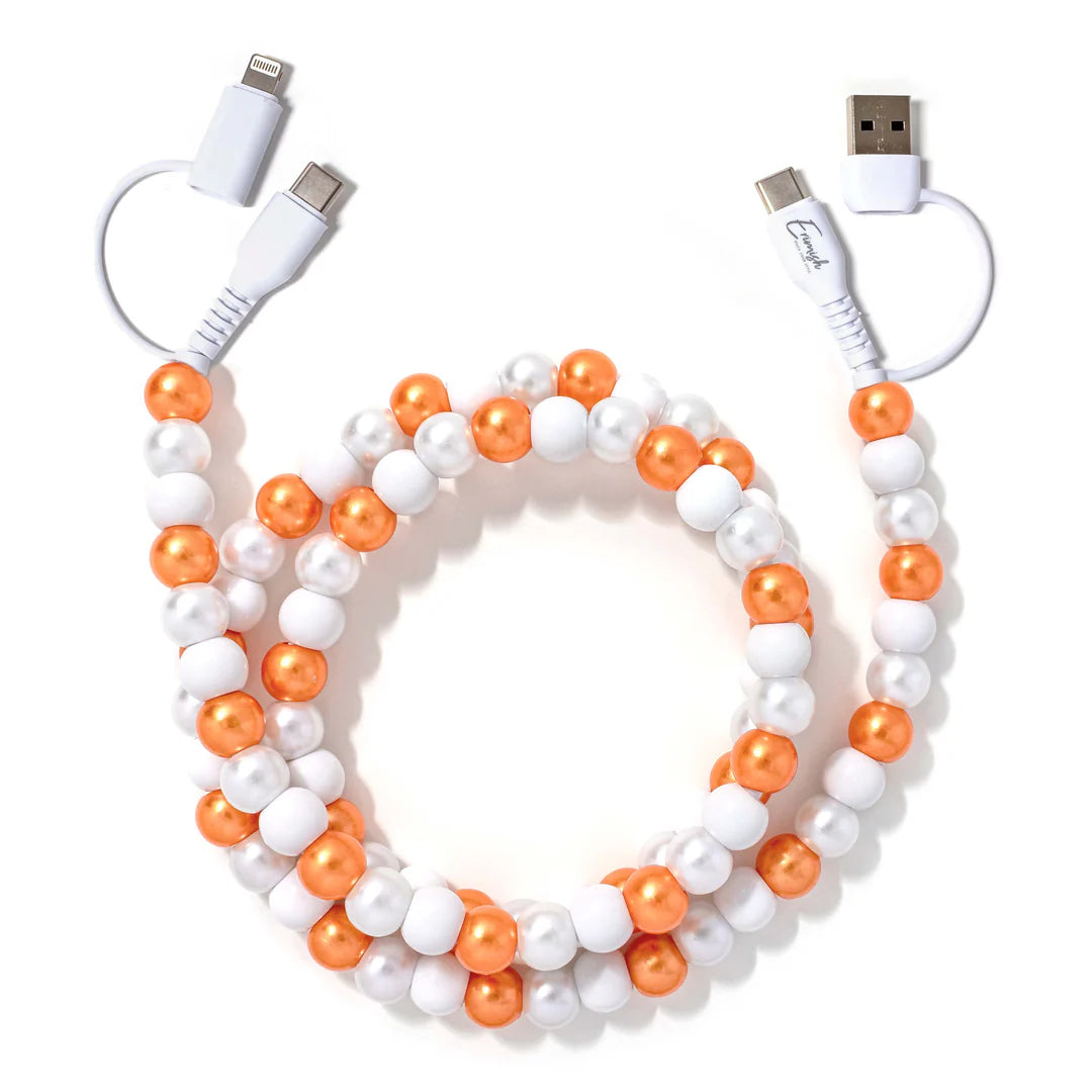 Erimish 6 ft Beaded Phone Chargers Multi Use