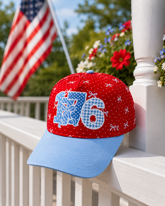 1776 Patchwork Patriotic Trucker Hat