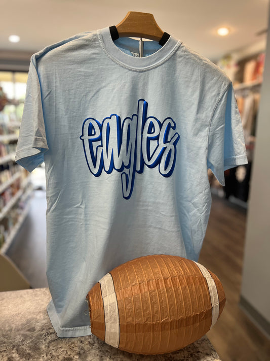 Eagles Drawn 3D Puff Graphic Tee