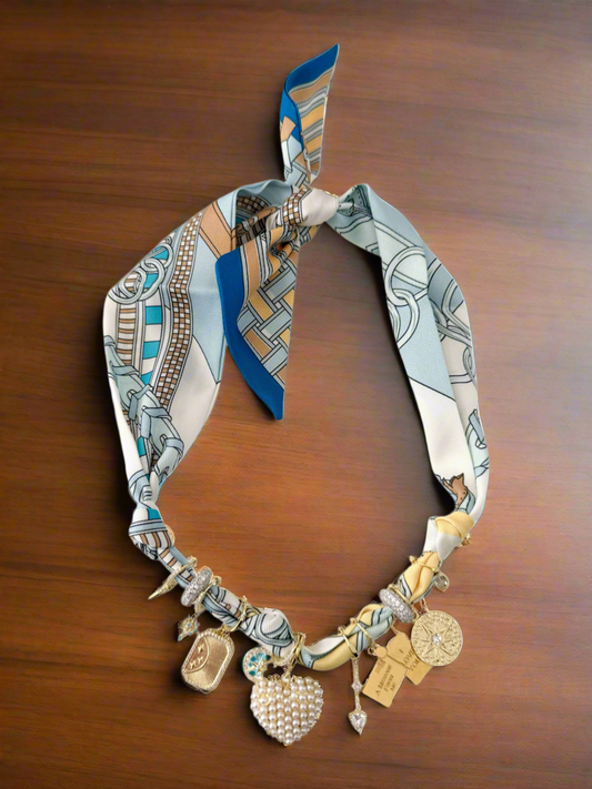 Blair Multi Charm Scarf Necklace