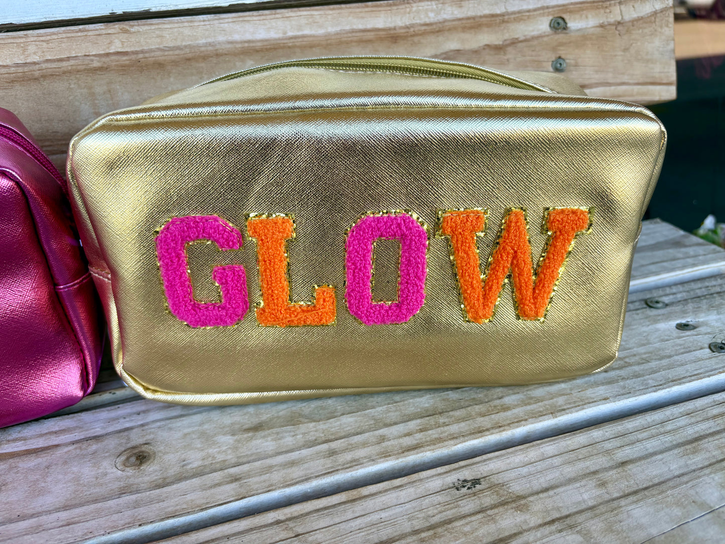 “Glow” Cosmetic Makeup Bag
