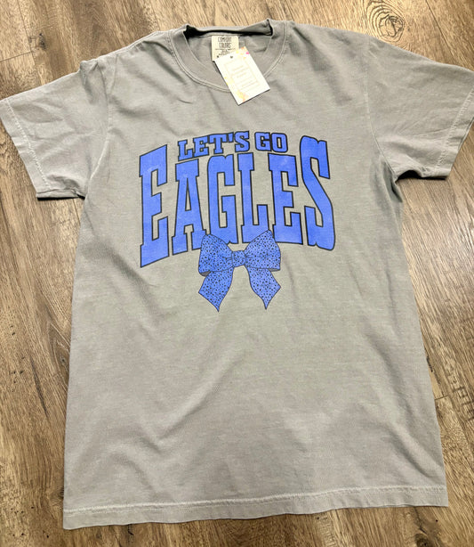 Let's go Eagles Bow Tee