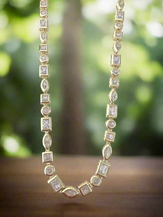 Gemelli Violet Necklace