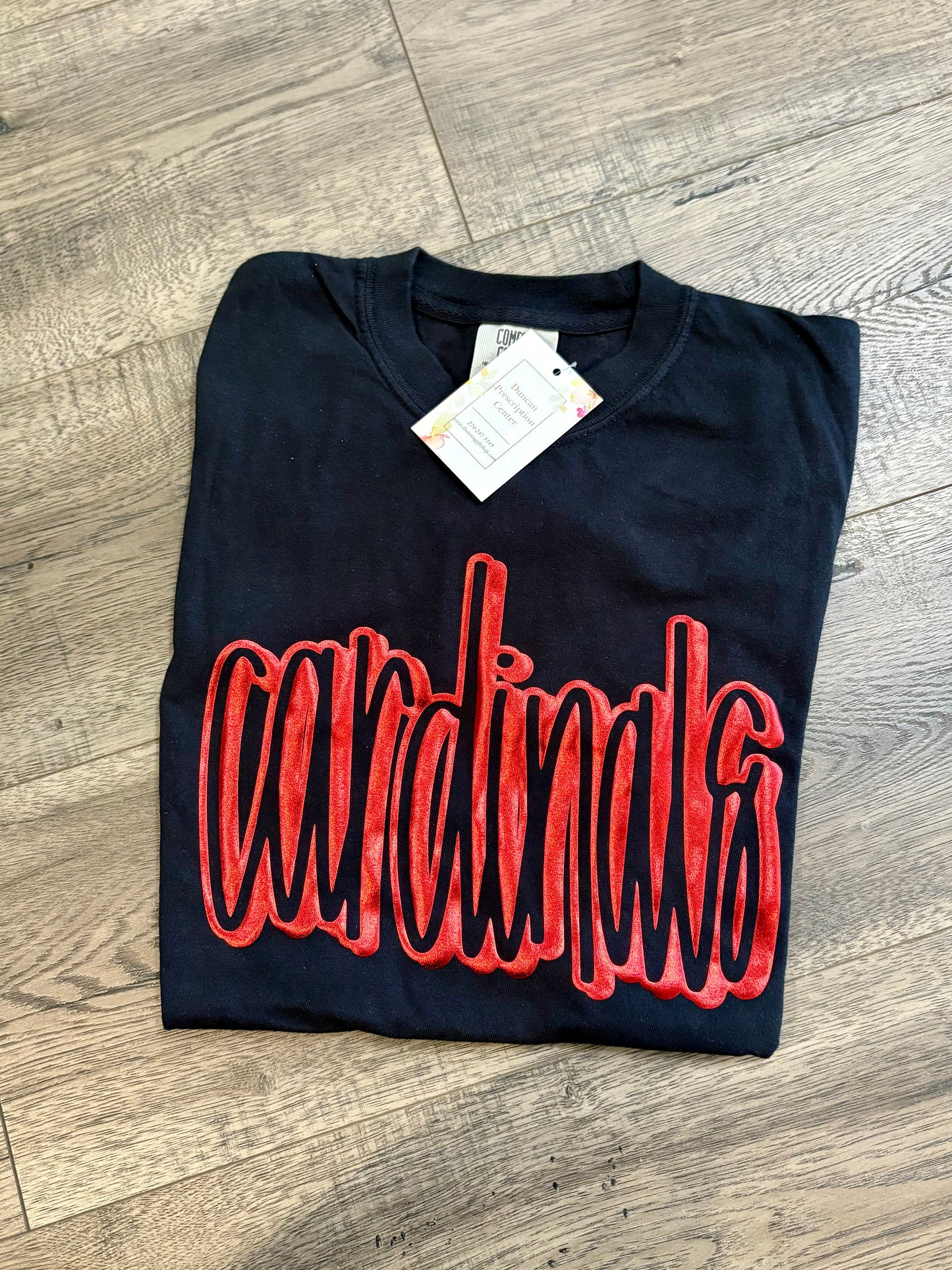 Cardinals Metallic Puff Tee