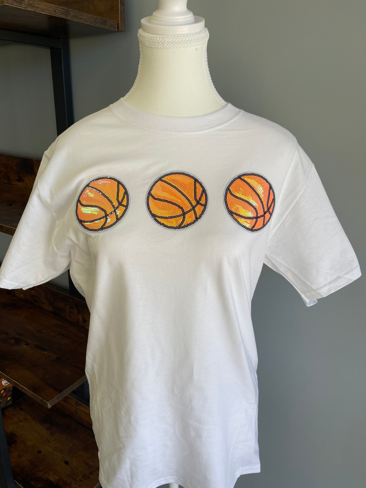 Sparkle Basketball Adult T-Shirt