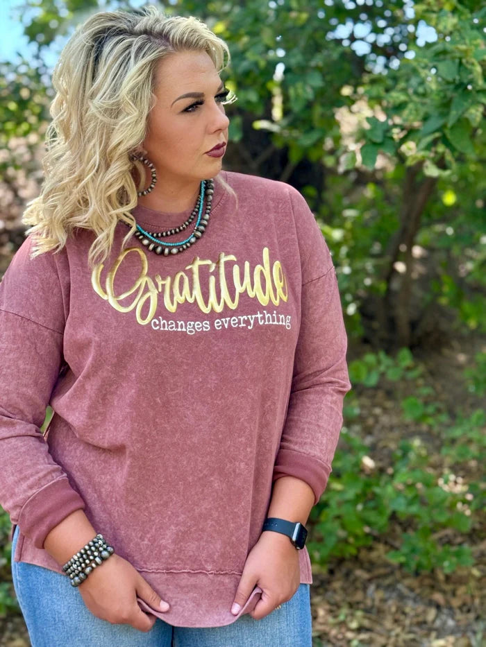 Gratitude is Everything Long Sleeve Top