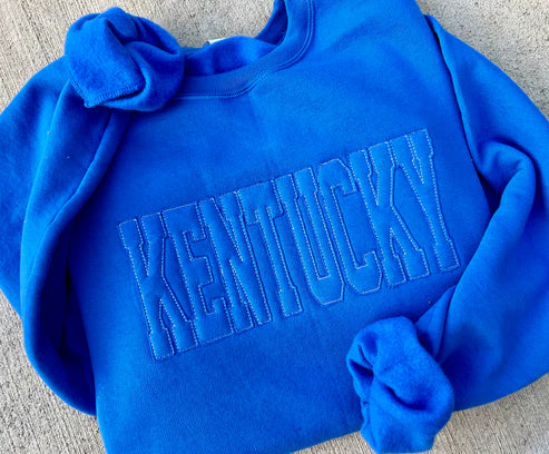 Kentucky Royal Raggy Applique Sweatshirt