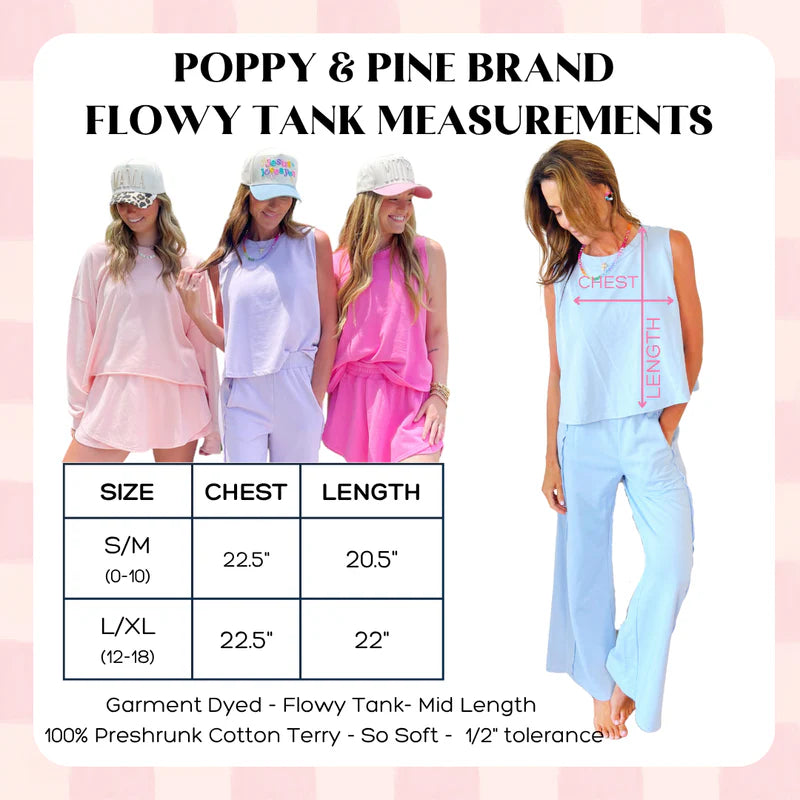 Poppy & Pine Mocha Polka Dot Tank & Wide Leg Pant Set