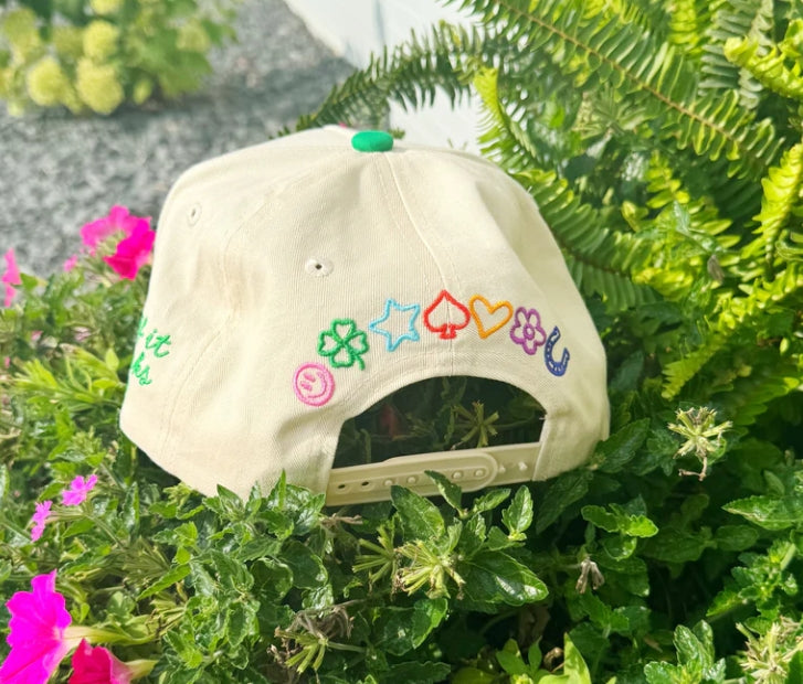 Good Things Are Coming Colorful Patchwork Trucker Hat