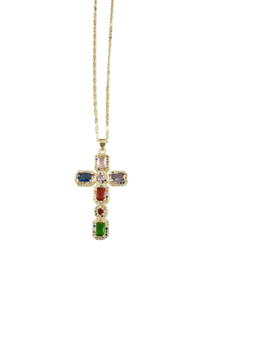 Gemelli Rome Cross Necklace