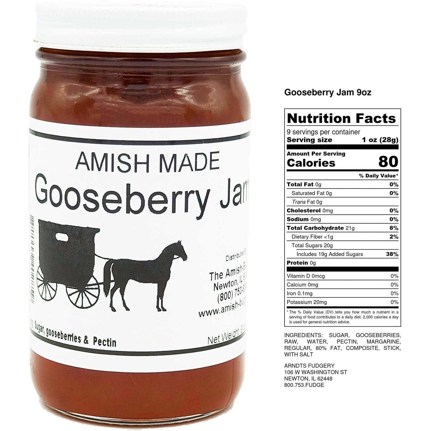 Amish made Jam and Jellies - 8 oz.