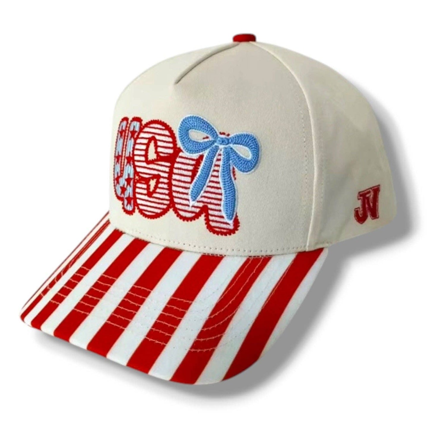 USA Bow Stripe Trucker Hat