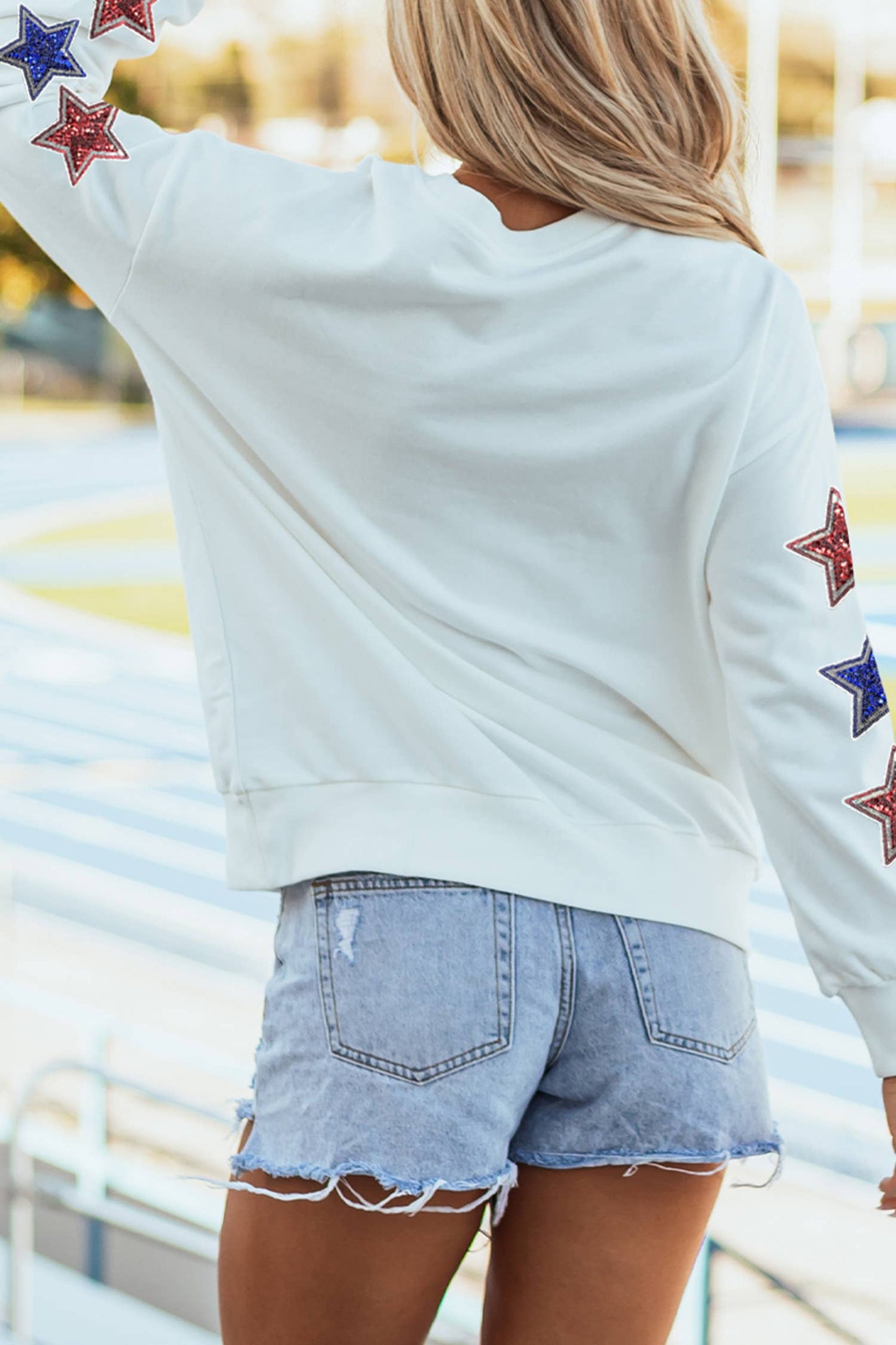 Sparkle USA Patch Sweatshirt