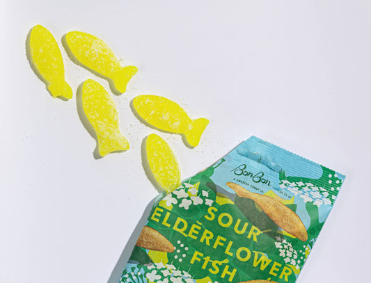 Bonbon Sour Elderflower Fish Swedish Candy
