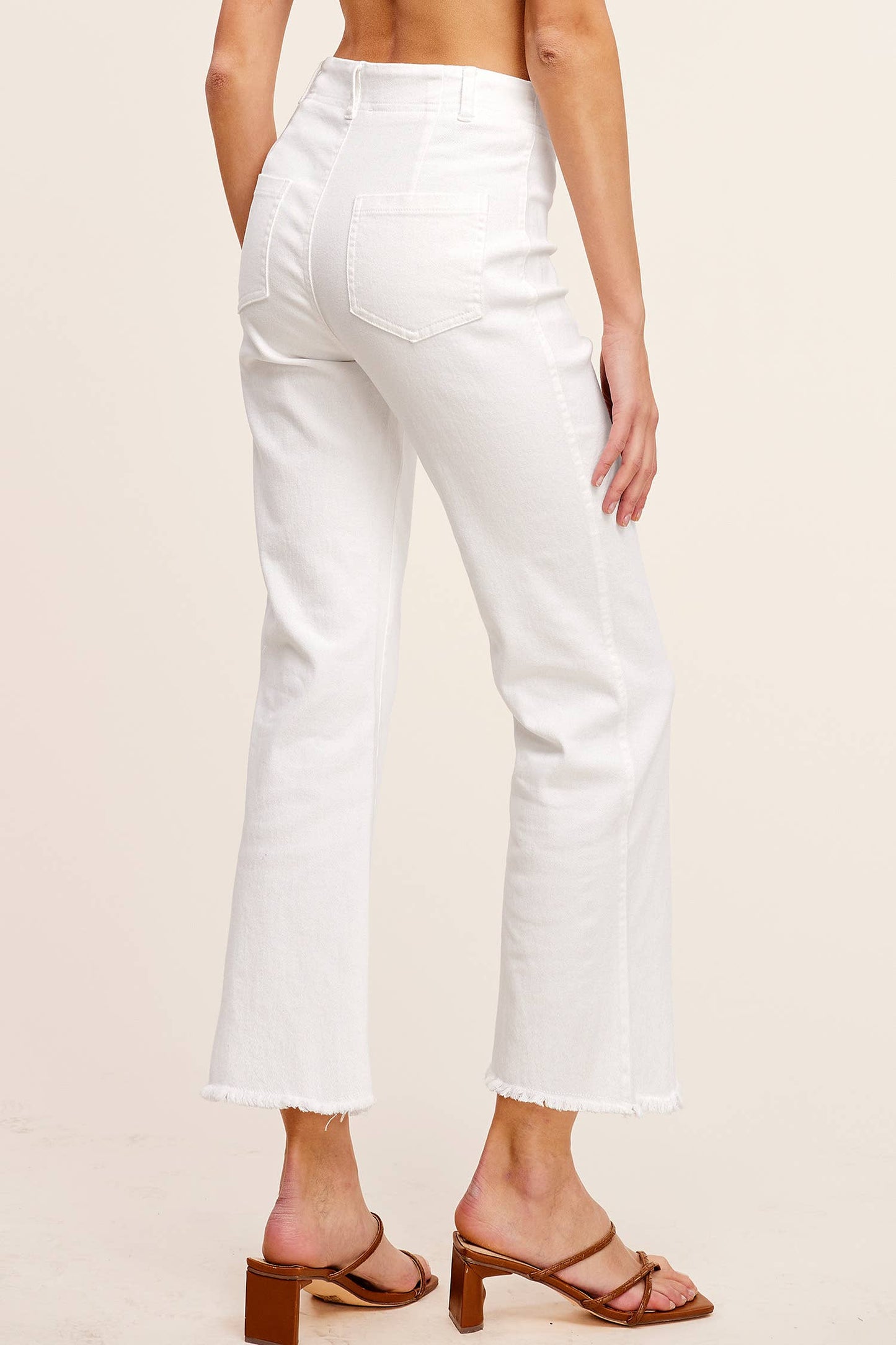 Stretchy High Waisted Flare Pants