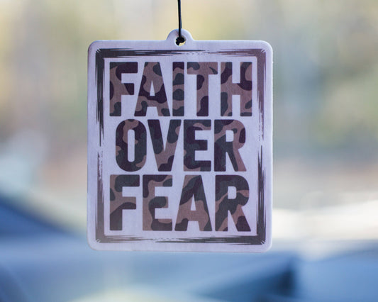 Faith over Fear - Air Freshener - New Car