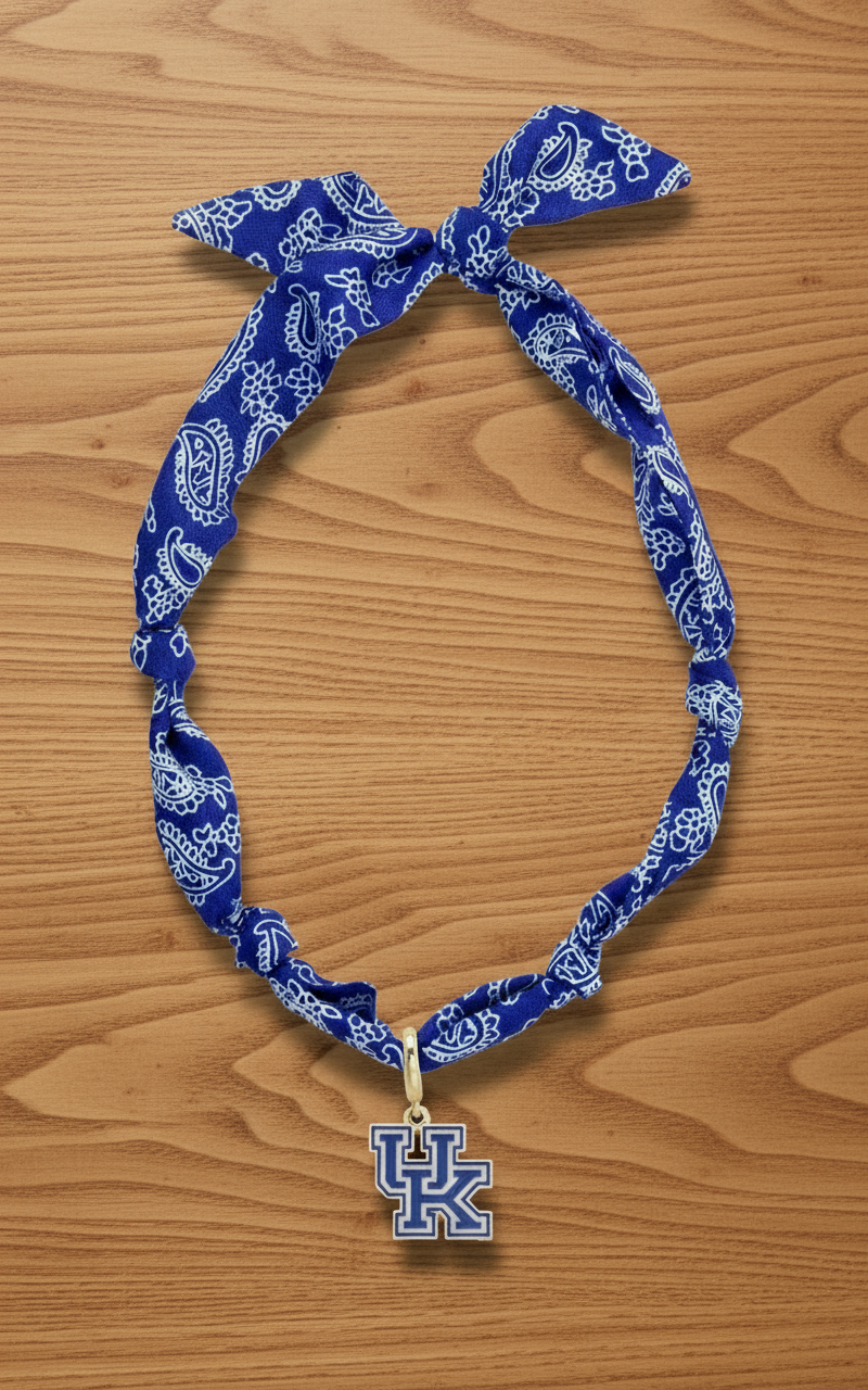 Kentucky Wildcats Logo Bandana Scarf Necklace