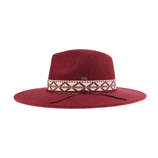 Geometric Band C.C Vegan Felt Hat