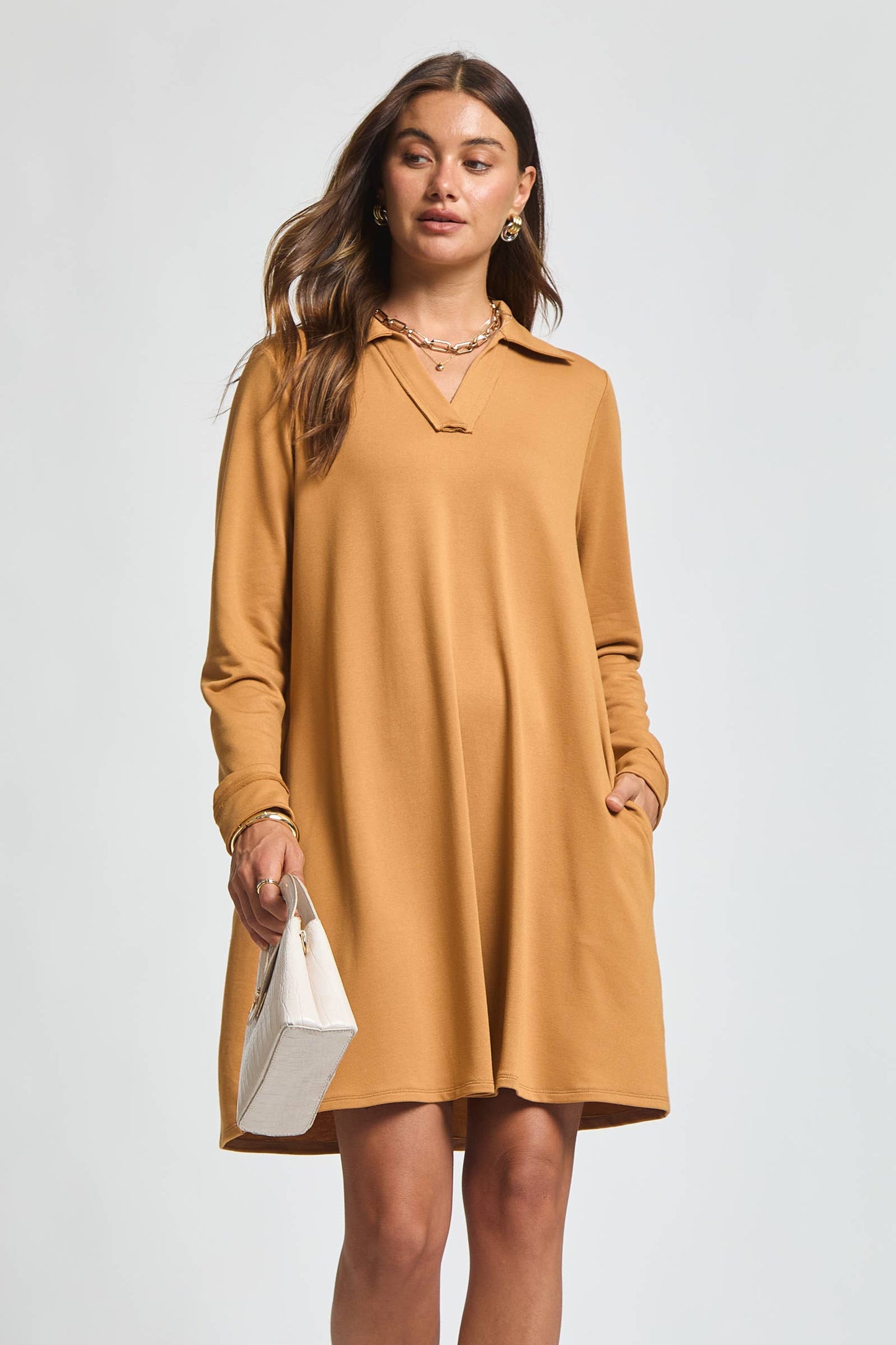 Dear Scarlett French Terry A Line Dress