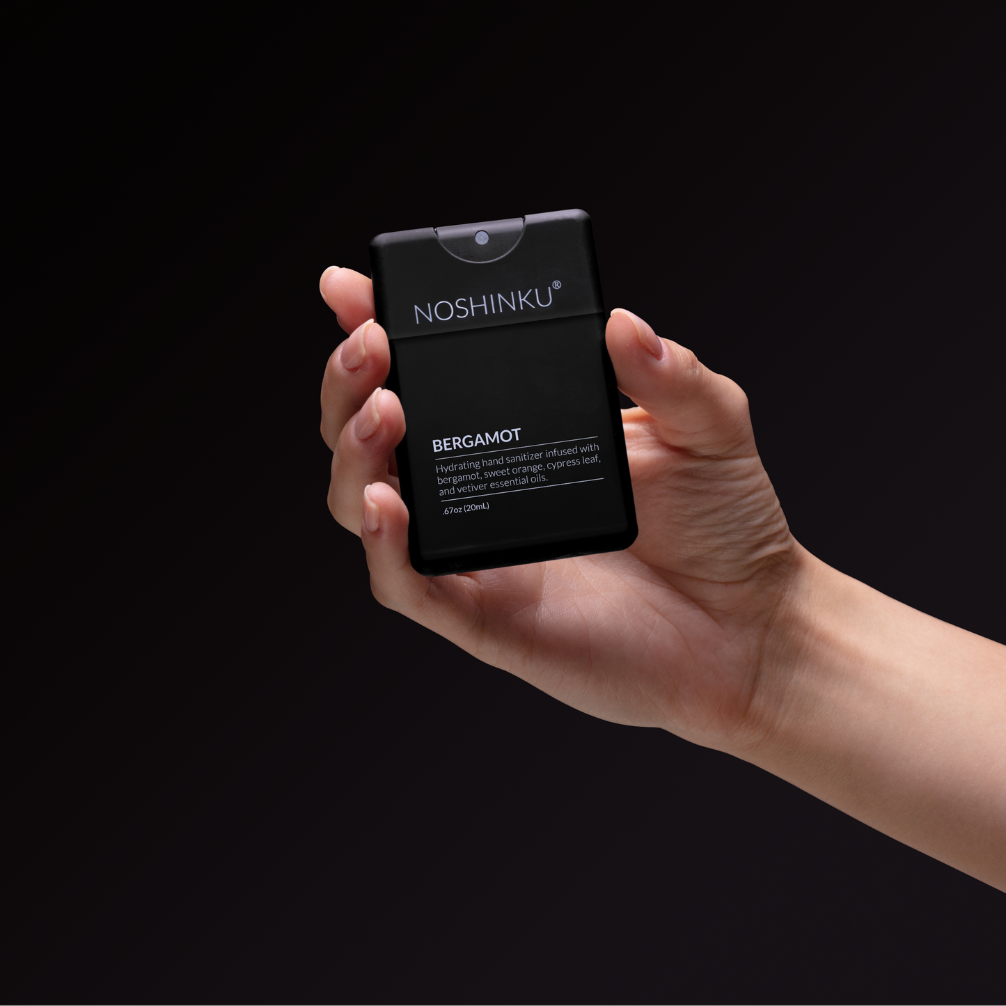 Noshinku Bergamot Pocket Hand Sanitizer – Refillable Moisturizing Sanitizer