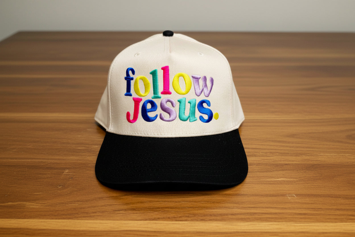 Follow Jesus Multicolor Hat