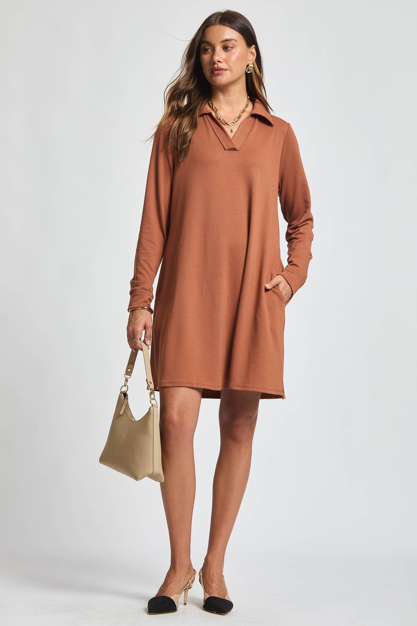 Dear Scarlett French Terry A Line Dress