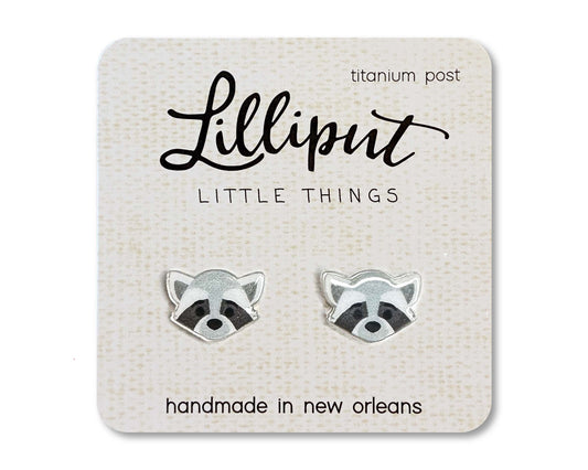 Raccoon Earrings