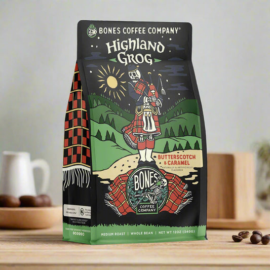 Bones Highland Grog Flavored Ground 12oz Coffee