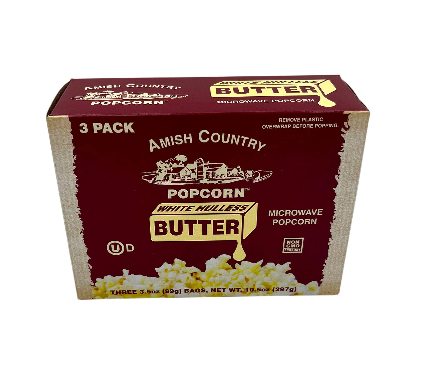 3pk Microwave Buttery White Popcorn **NEW**