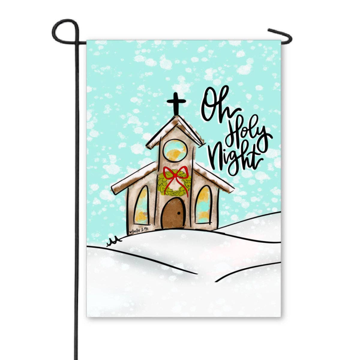 Oh Holy Night Church Garden Flag