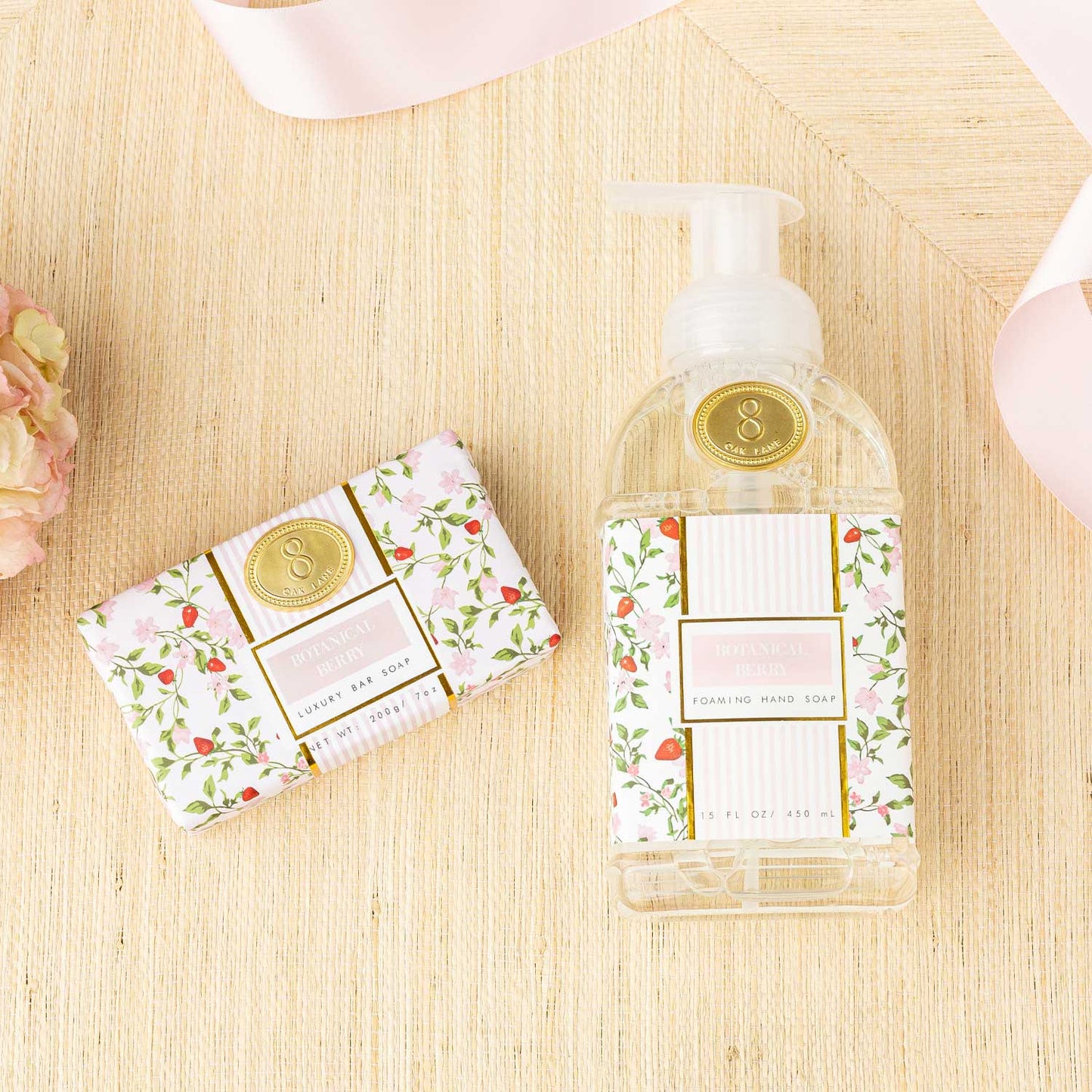 8 Oak Lane Botanical Berry Foaming Hand Soap – 15oz Luxury Hand Wash