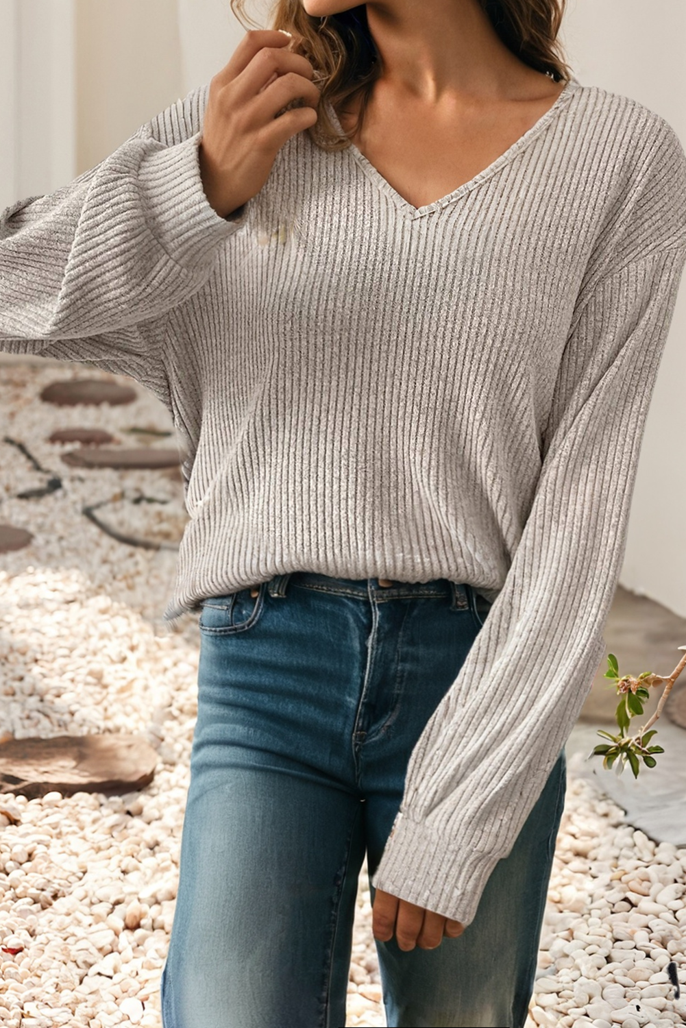 Leopard-Print Back Bow Tie Pullover