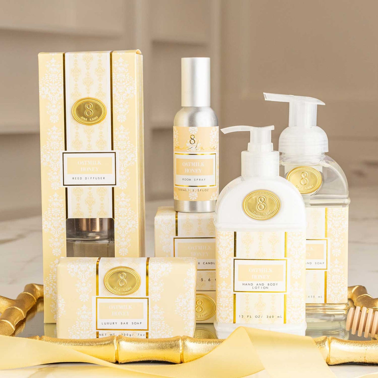 8 Oak Lane Oatmilk Honey Foaming Hand Soap – 15oz Scented Luxury Hand Wash
