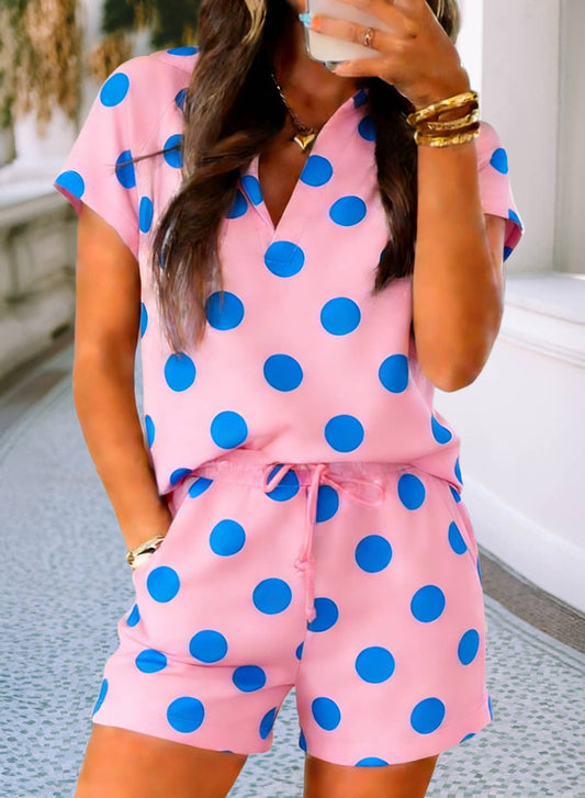 Polka Dot Short Outfit Set