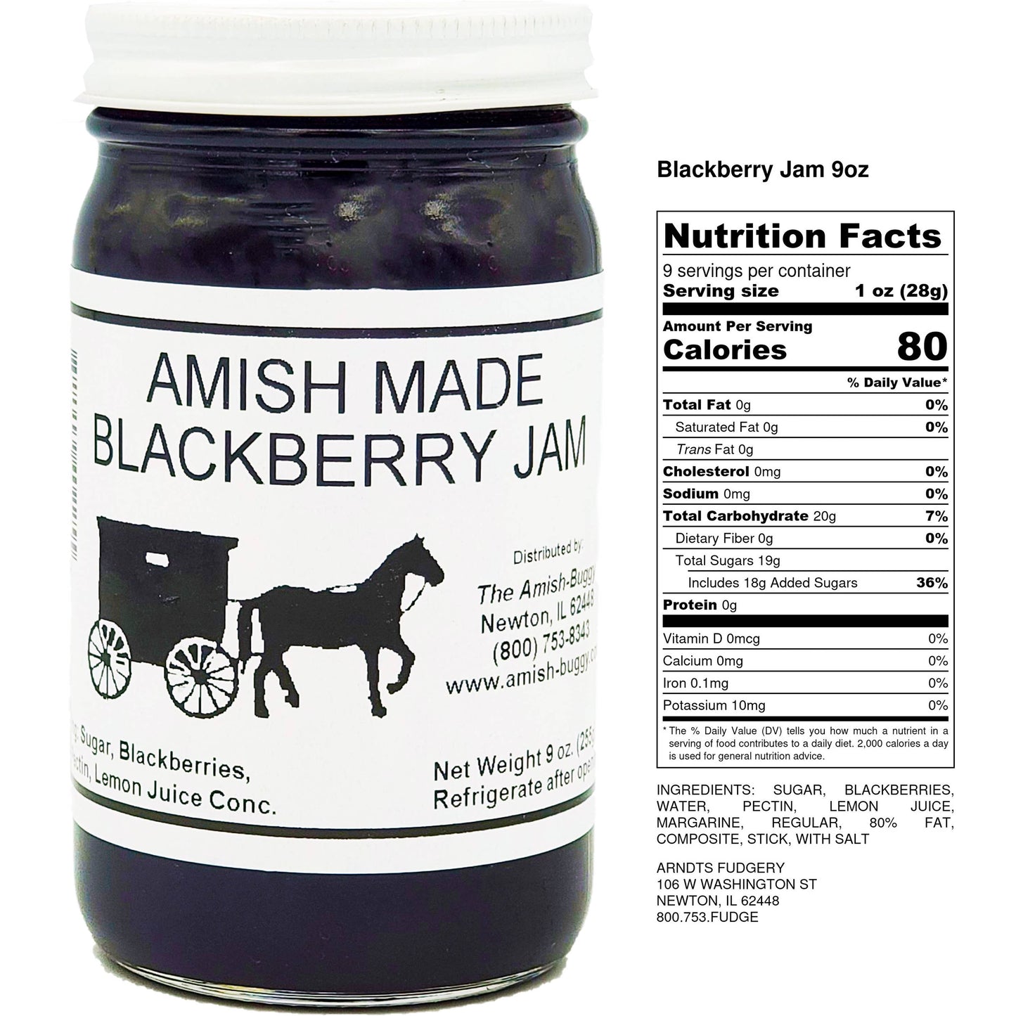 Amish made Jam and Jellies - 8 oz.