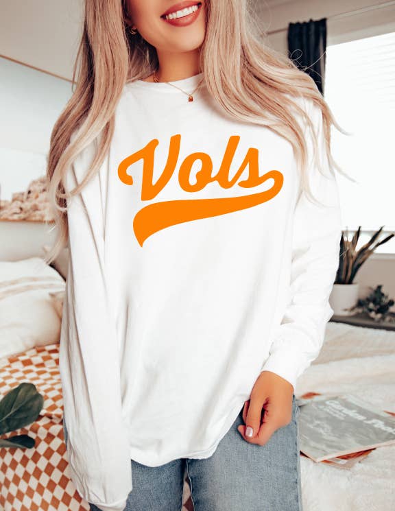 Vols Script Comfort Colors Long Sleeve Tee