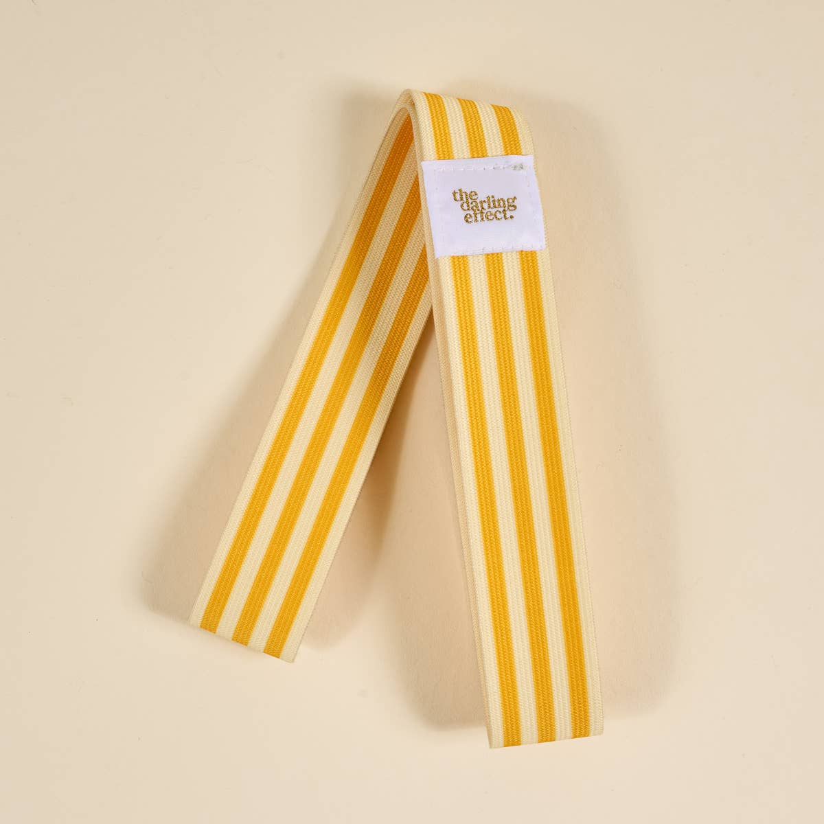 Darling Effect Stay-Put Towel Band In Stripes Yellow