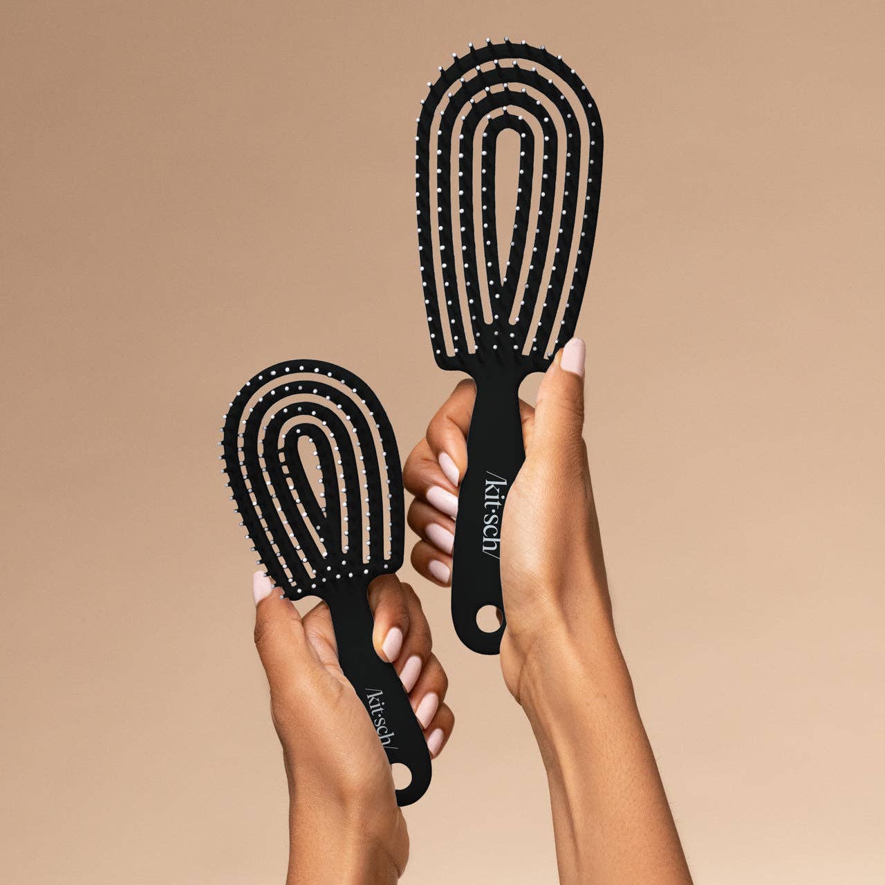 Kitsch Mini Black Detangling Flexi Brush