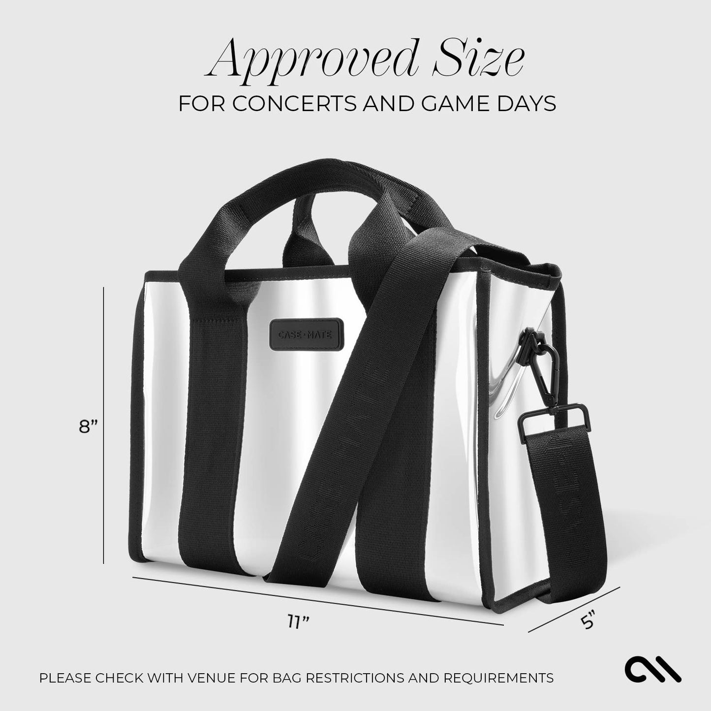 Case-Mate Silver Chrome Mini Tote Bag