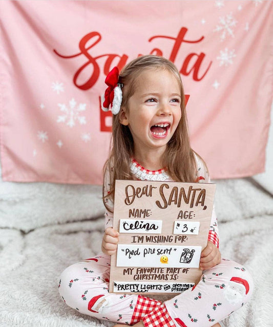 Santa Wishes Sign