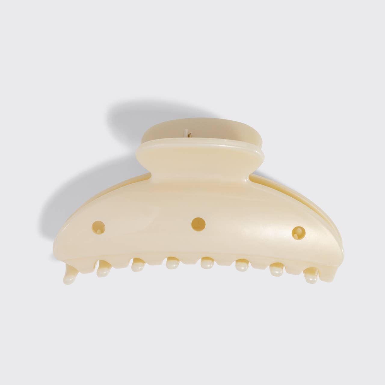 KitschPop Curved Claw Clip 7pc Set Vintage- Pearlized Cream