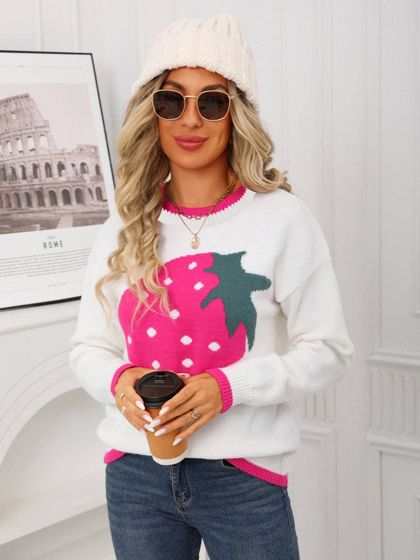 Strawberry Graphic Sweater