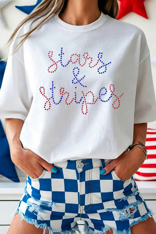Stars & Stripes Rhinestone Tee
