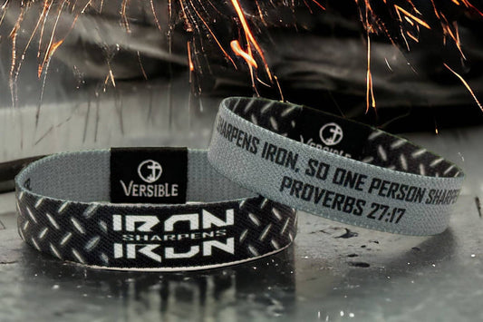 Iron Sharpens Iron / Proverbs 27:17 Wristband