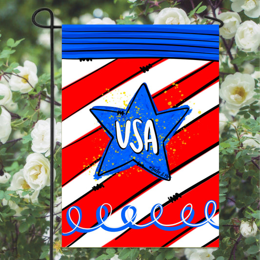 USA Star Garden Flag